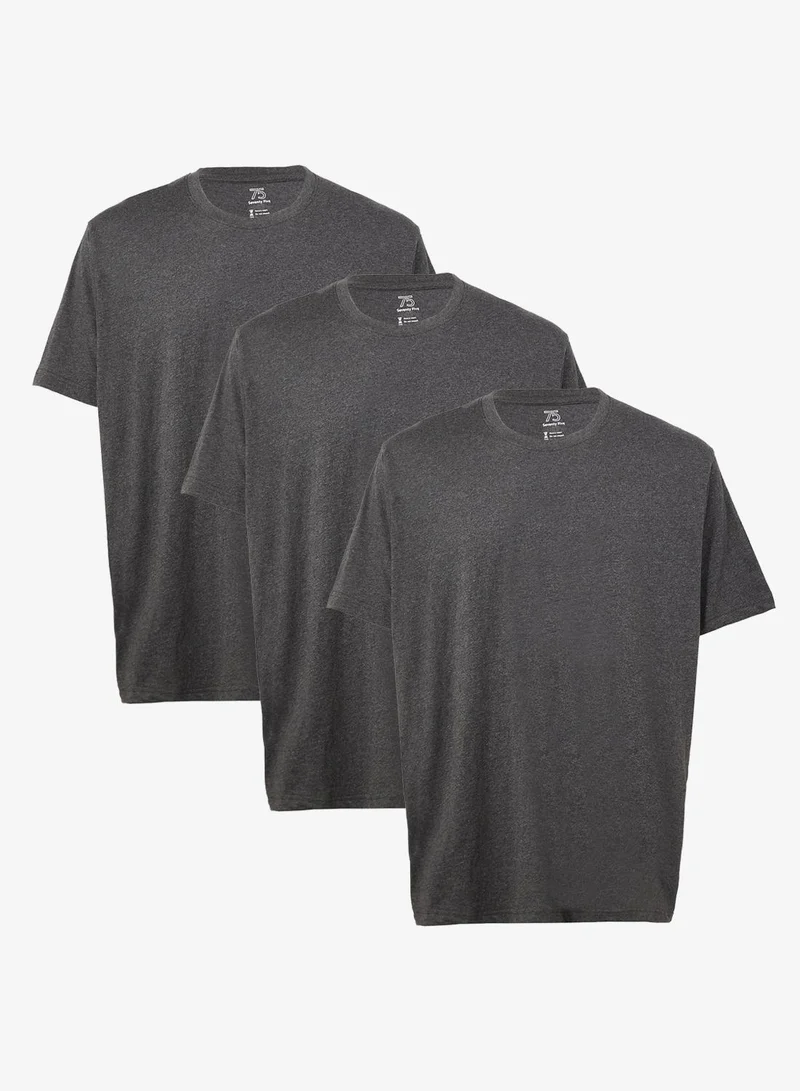 Seventy Five Basics Pack of 3 Plus Size T-Shirt